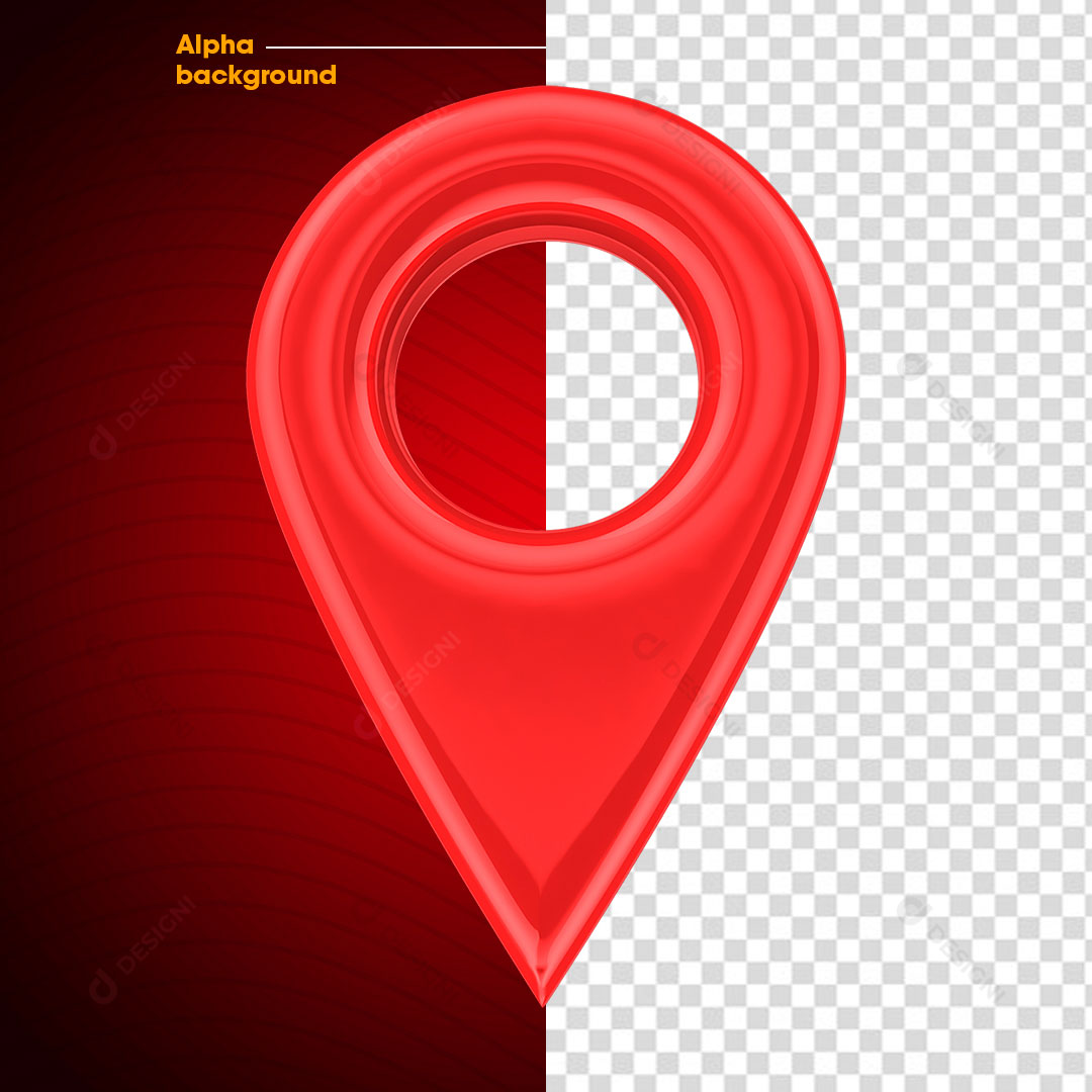 Ícone Local Localização PSD + PNG Transparente