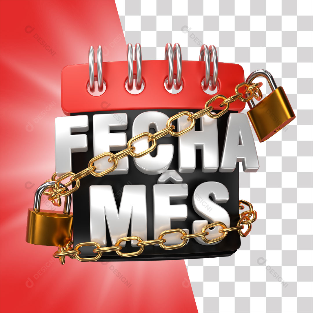 Selo 3D Fecha Mês Ofertas PNG Transparente Sem Fundo