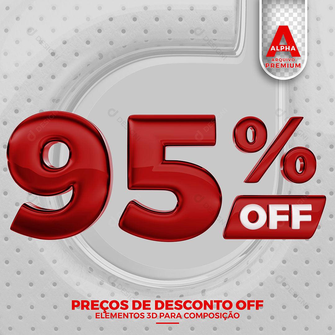 95% Off Texto 3D Para Composição PNG Transparente