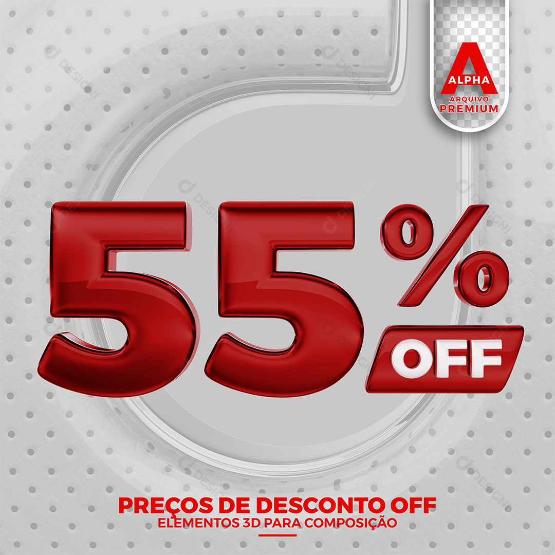 55% Off Texto 3D Para Composição PNG Transparente