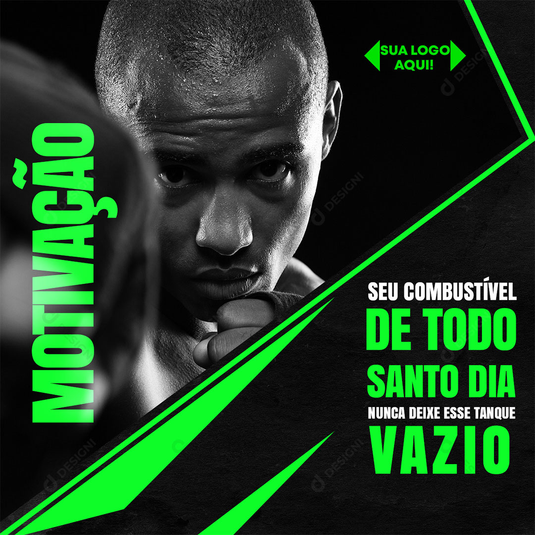 Academia Motivação Social Media PSD Editável