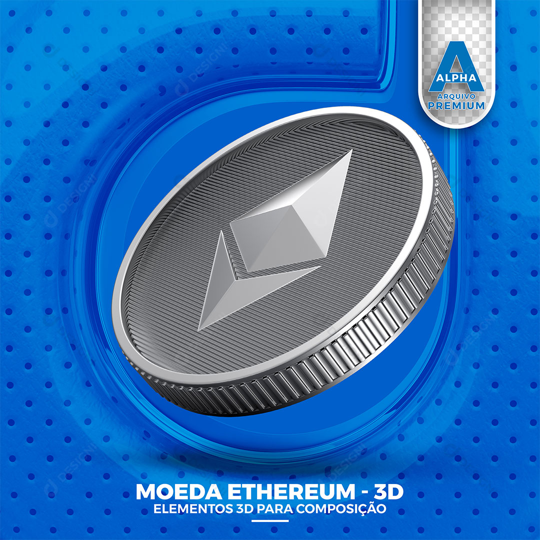Moeda Elemento 3D Para Composição PNG Transparente