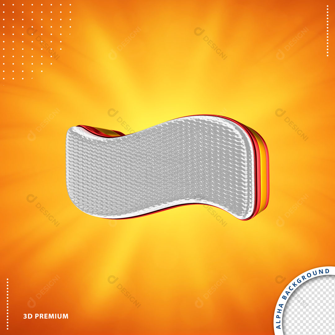 Acento til em 3D PSD