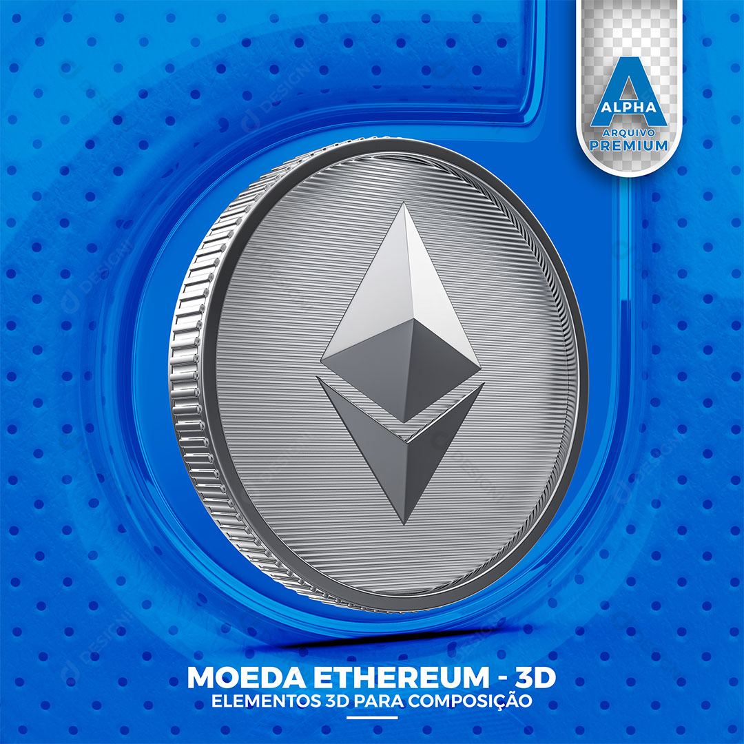 Moeda Elemento 3D Para Composição PNG Transparente