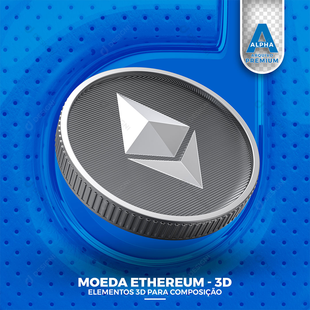 Moeda Elemento 3D Para Composição PNG Transparente