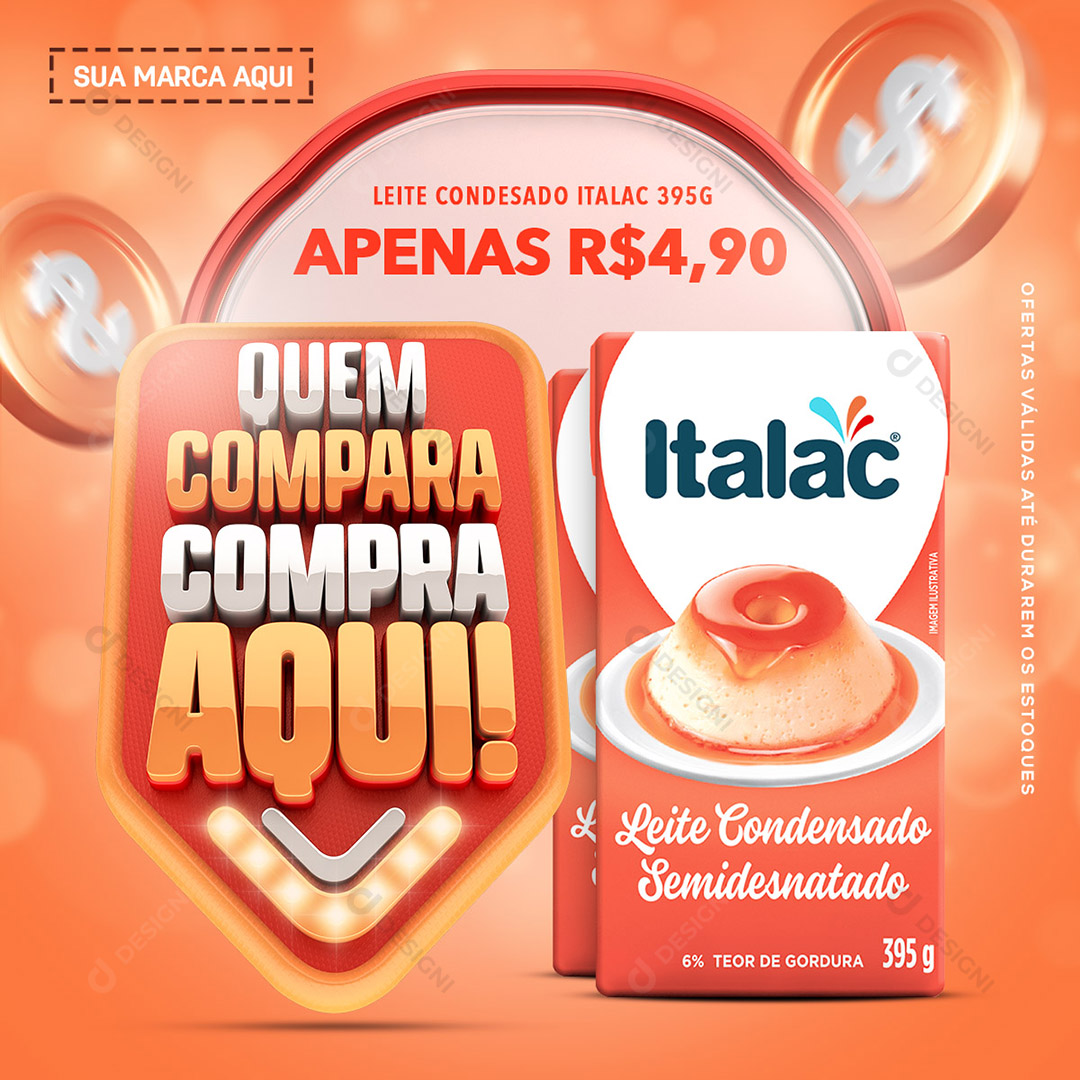 Supermercados Social Media PSD Editável