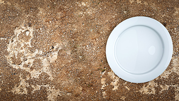 Prato Vazio Sobre Chão Fundo