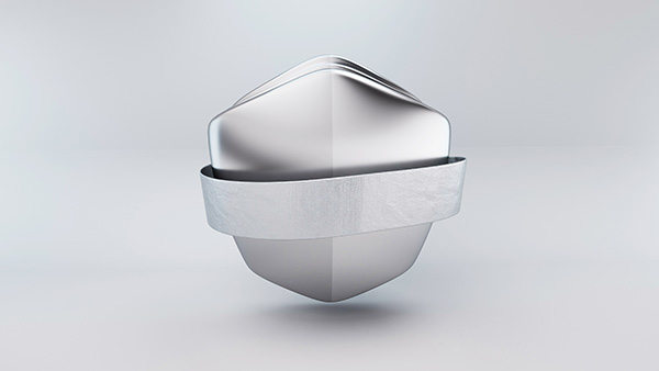 Escudo Metalizado Com Faixa