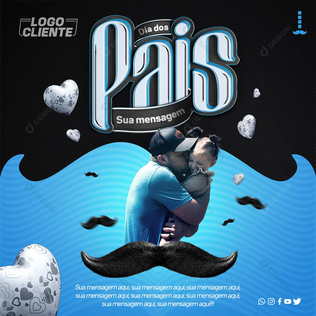 Dia Dos Pais Social Media PSD Editável