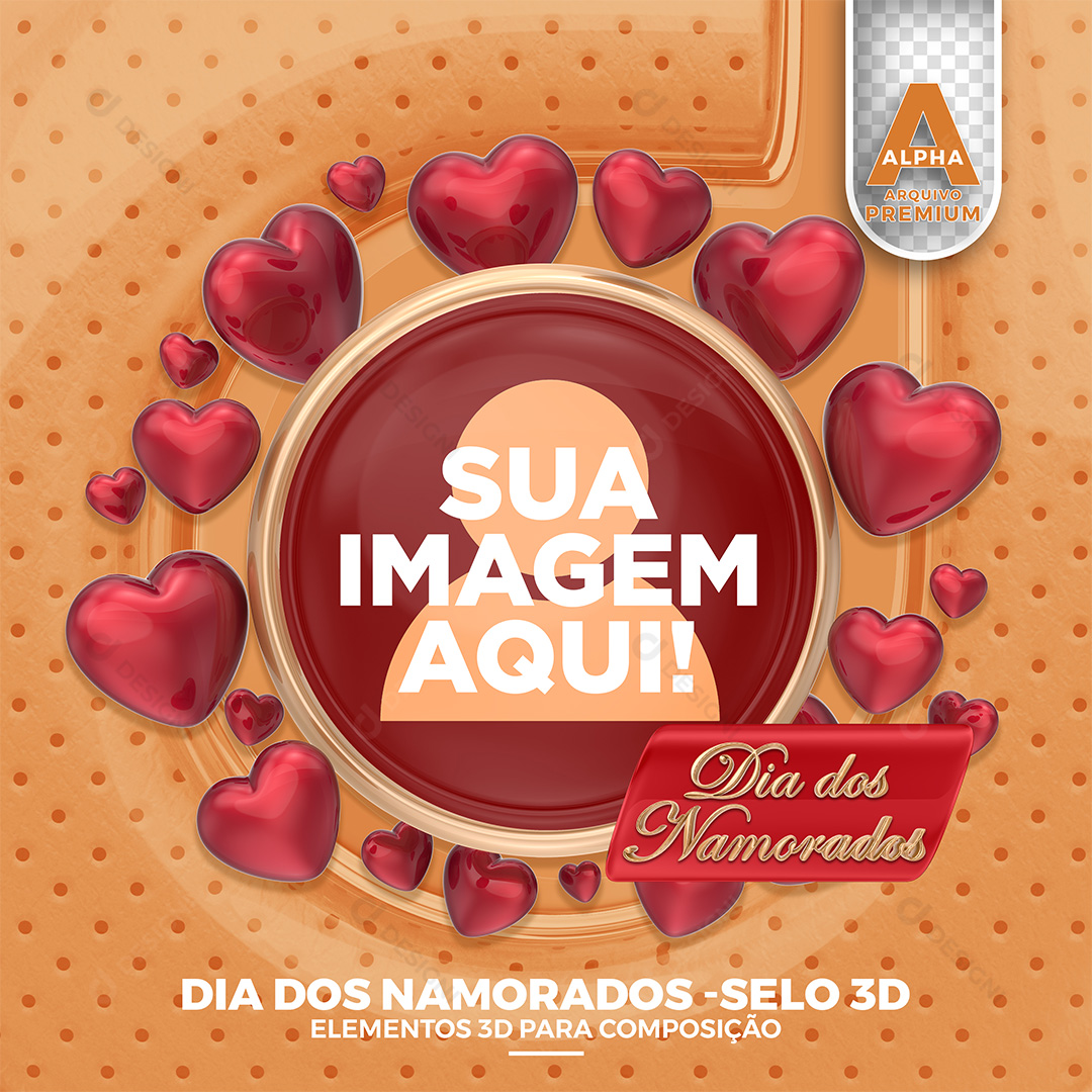 Mockup Dia dos Namorados PSD Editável