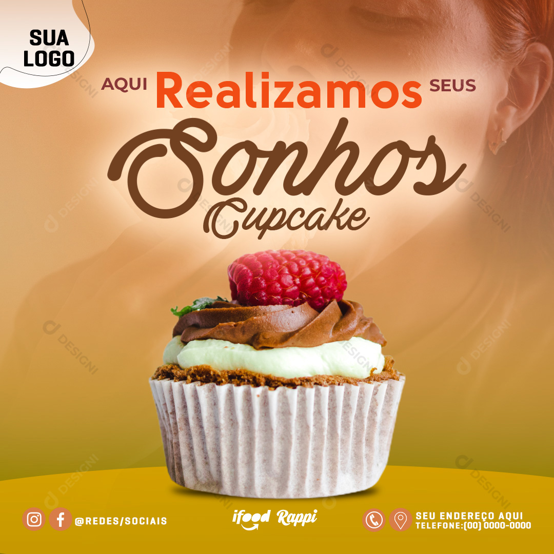 Panificadora Aqui Realizamos Seus Sonho Social Media PSD Editável