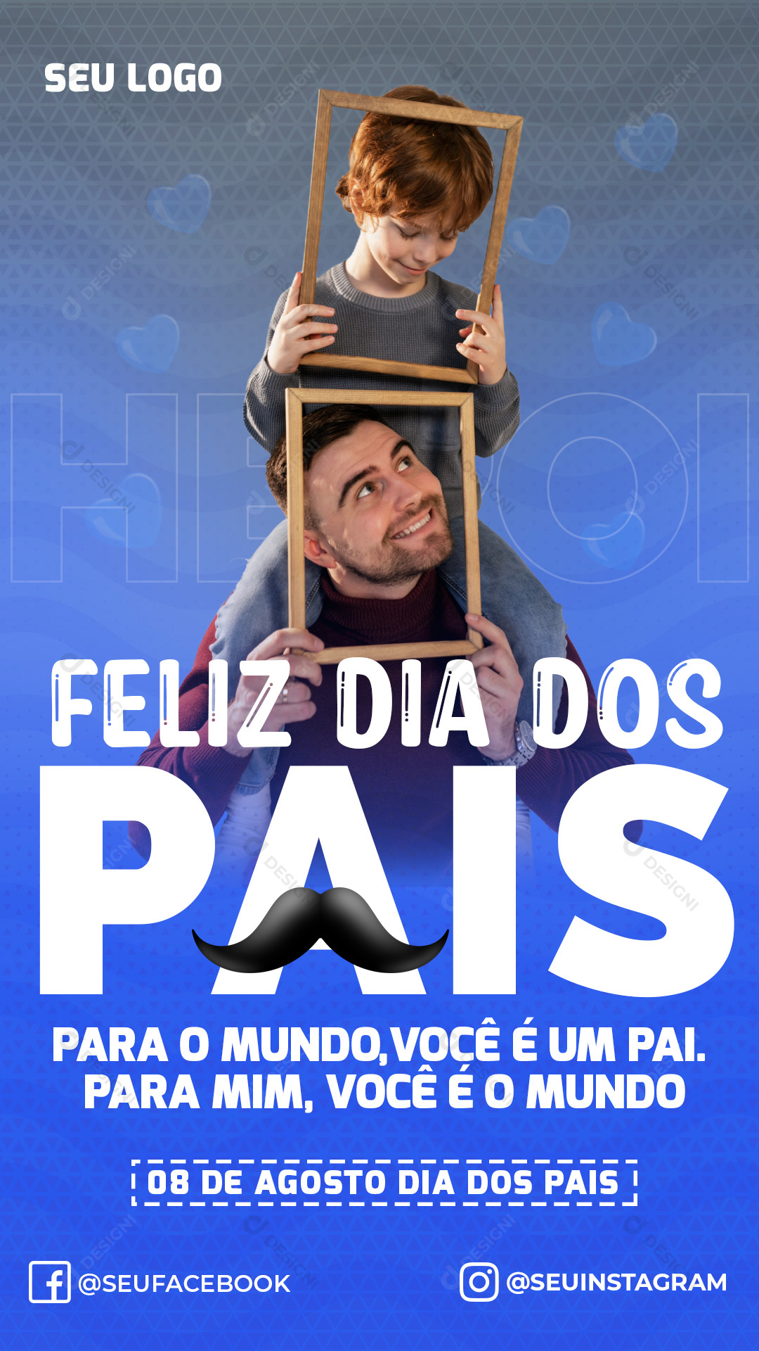 Story Feliz Dia dos Pais Social Media PSD Editável
