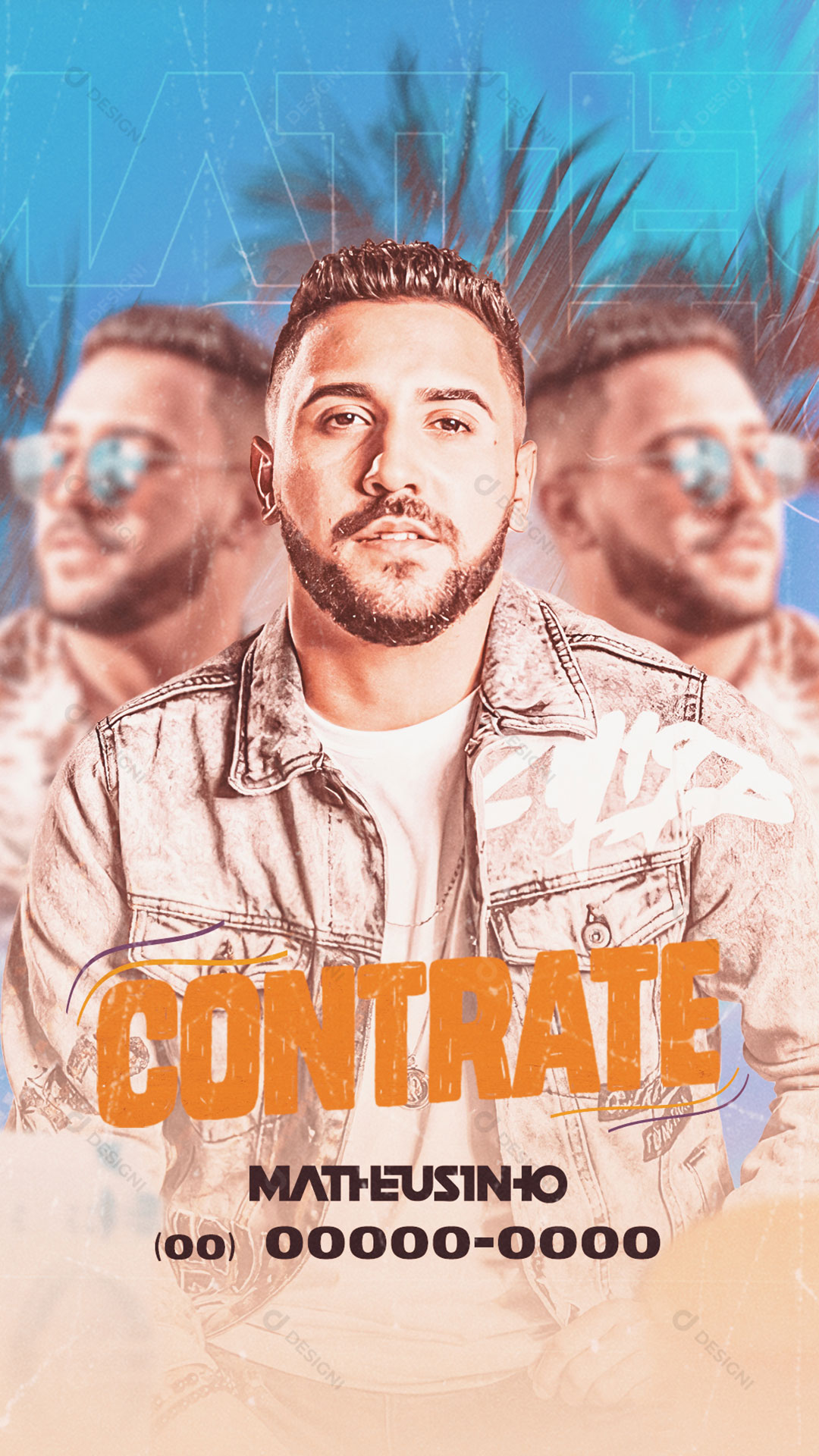 Story Flyer Artista Matheusinho Social Media PSD Editável