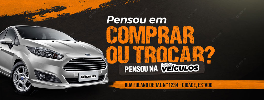 Pensou em Compra Ou Trocar Social Media PSD Editável