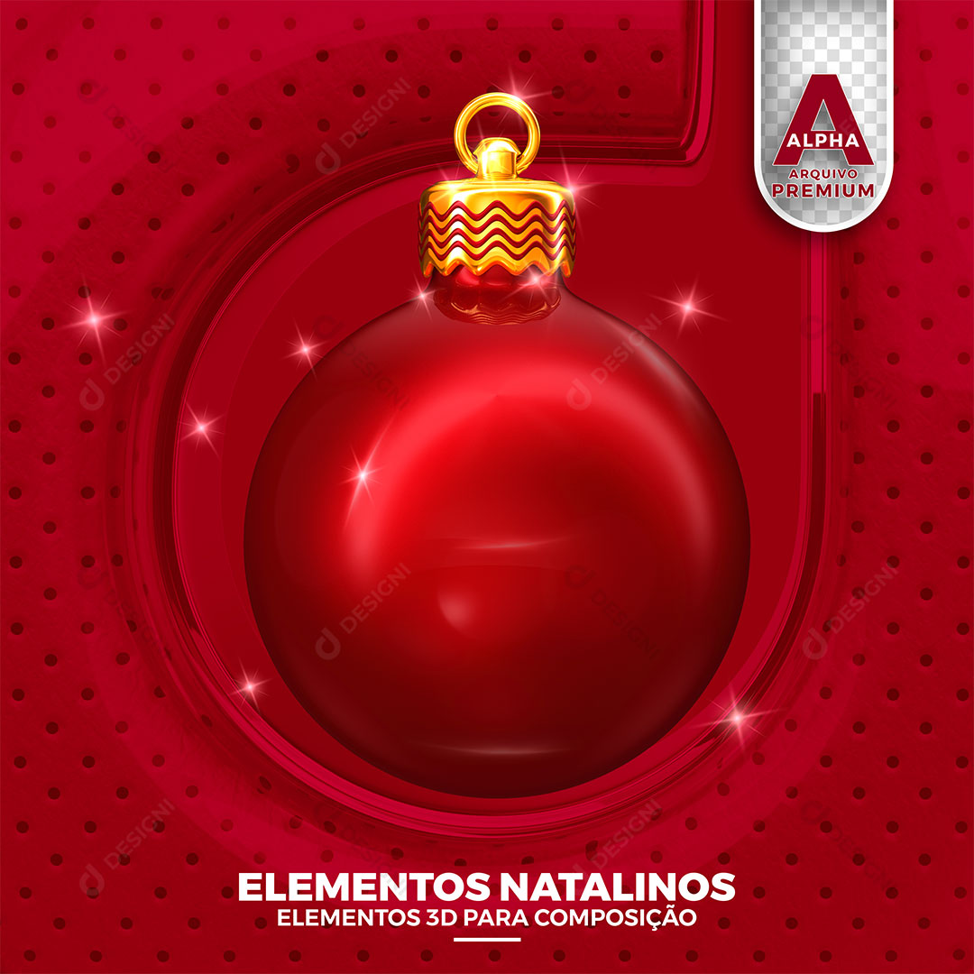 Elemento Natalinos 3D PSD