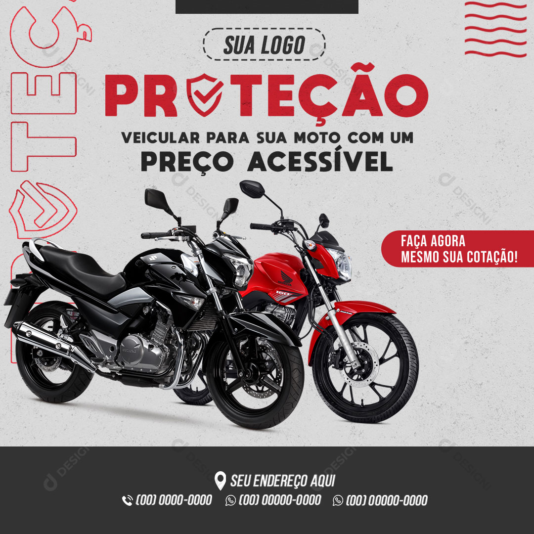 Proteção Veicular Social Media PSD Editável