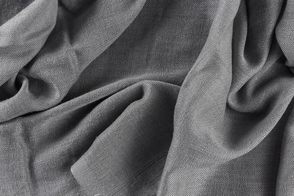 Fundo De Tecido Cinza Texturizado Amarrotado
