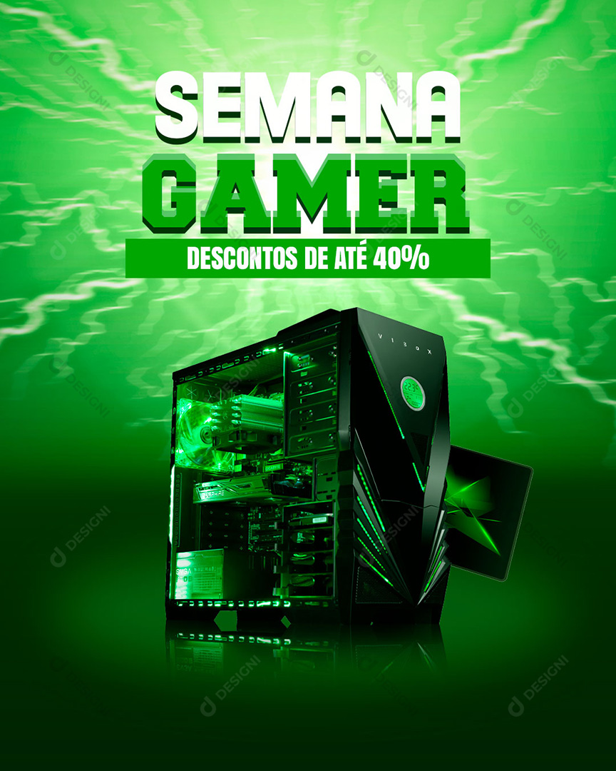 Semana Gamer Promoções Social Media PSD Editável