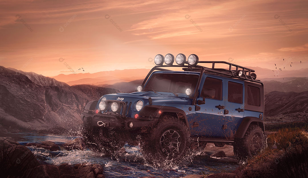 Manipulação de Imagem Veiculo PSD Editável