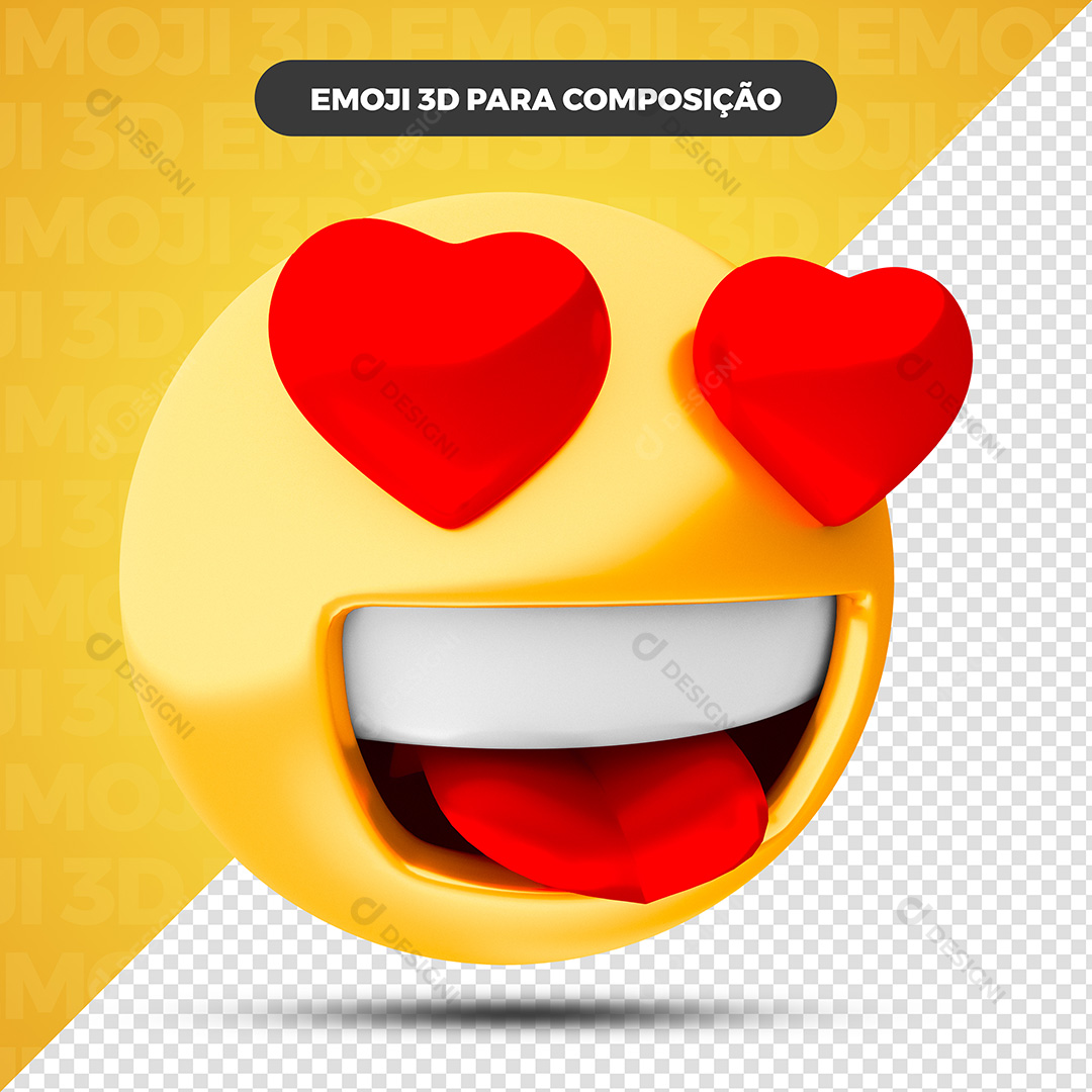 Emoji 3D Para Composição PNG Transparente Sem Fundo