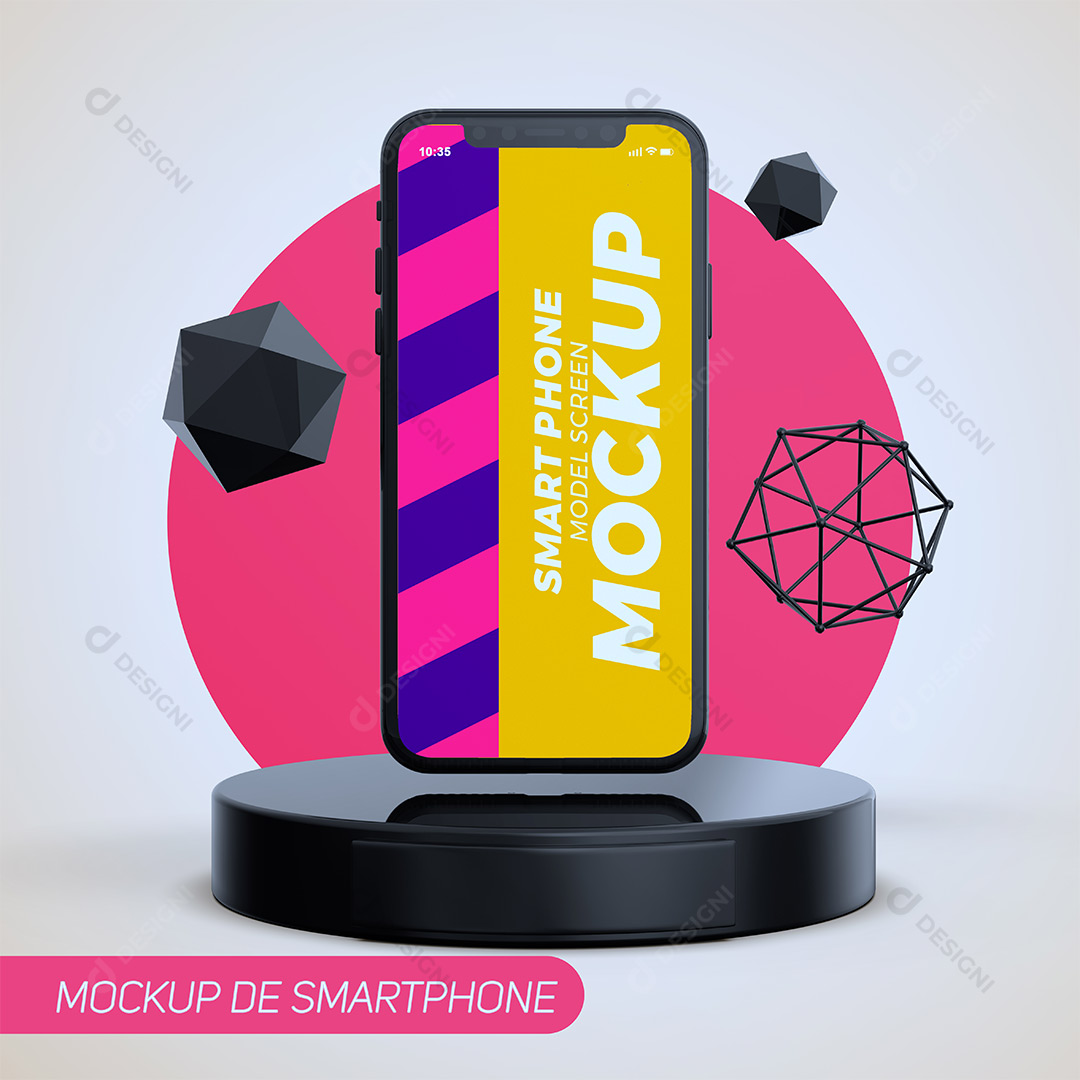 Mockup de Celular Smartphone PSD Editável