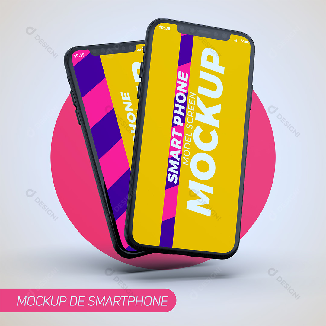 Mockup de Celular Smartphone PSD Editável
