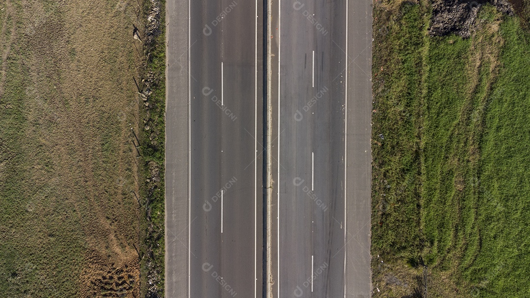 Estradas Vazias Vistas De Cima