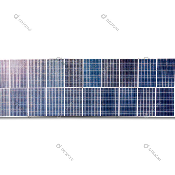 Painel Solar Fundo Branco