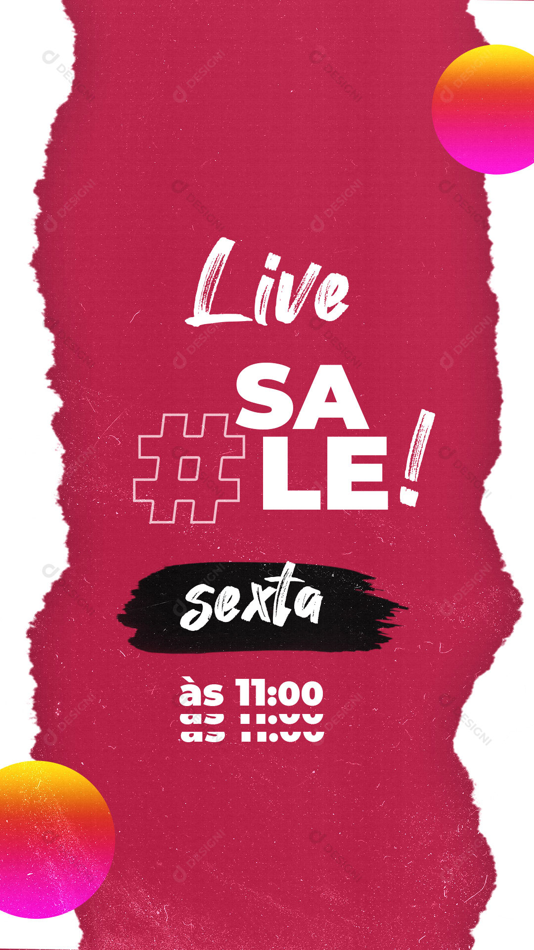 Story Live Sale Social Media PSD Editável