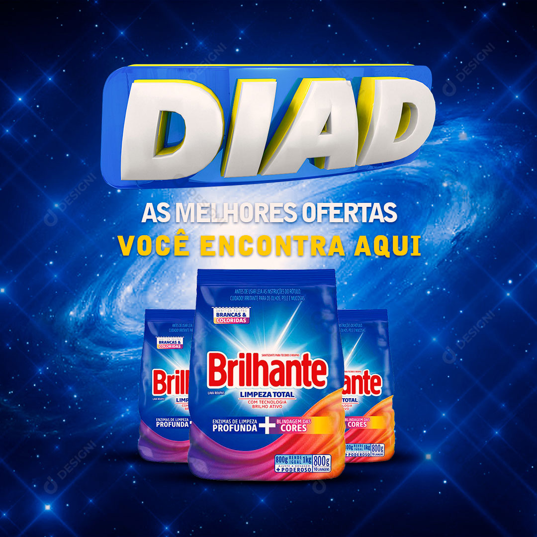 Supermercado Dia D as Melhores Ofertas Social Media PSD Editável