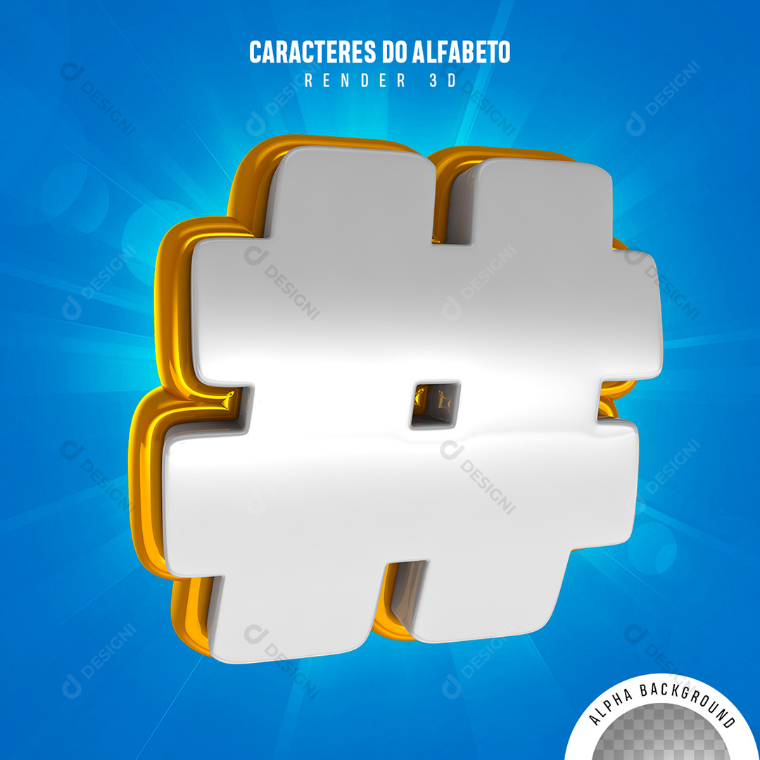 Caractere Jogo Da Velha Elemento 3D Símbolo PNG Transparente Sem Fundo