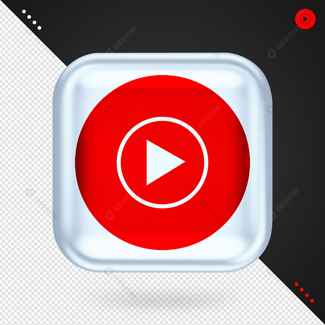 Aplicativo Youtube Music Branca PNG Transparente