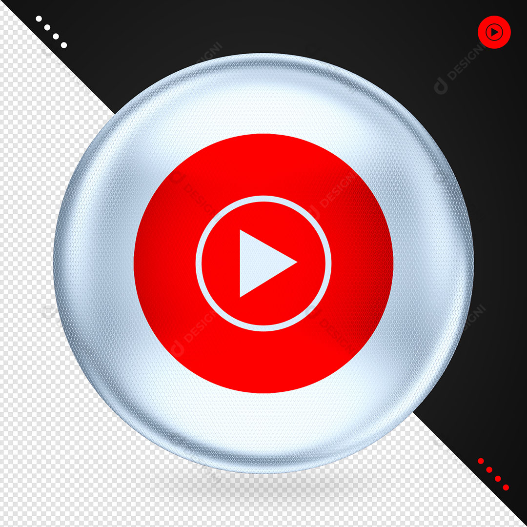 Logo Youtube Music Elemento Para Composições PNG Transparente