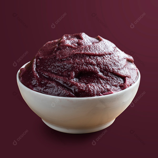 Tigela de Açaí Fundo Roxo