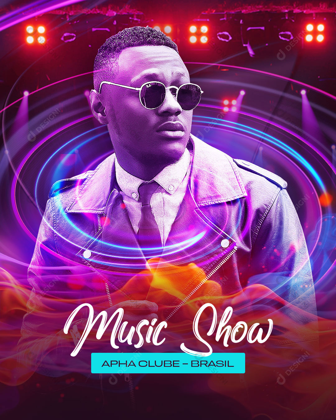 Flyer Show Evento Music Show Social Media PSD Editável