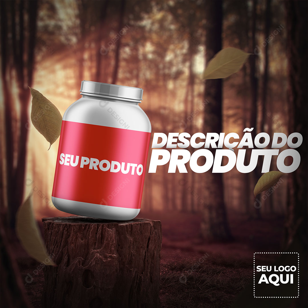 Produto Farmácia Social Media PSD Editável