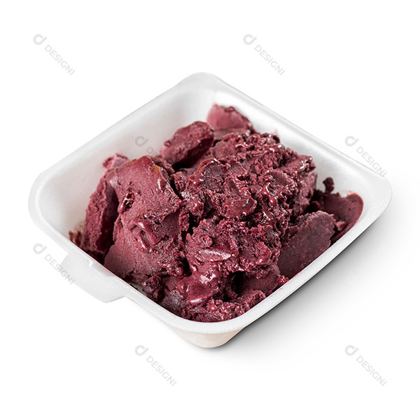 Pote de Açaí Fundo Branco