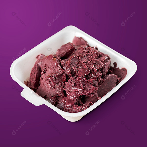 Pote de Açaí Fundo Roxo