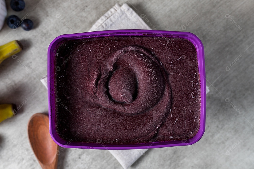 Pote de Sorvete de Açaí