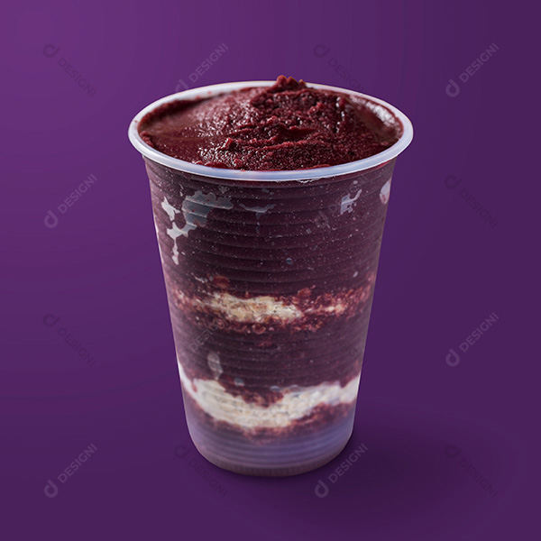 Copo de Açaí Fundo Roxo