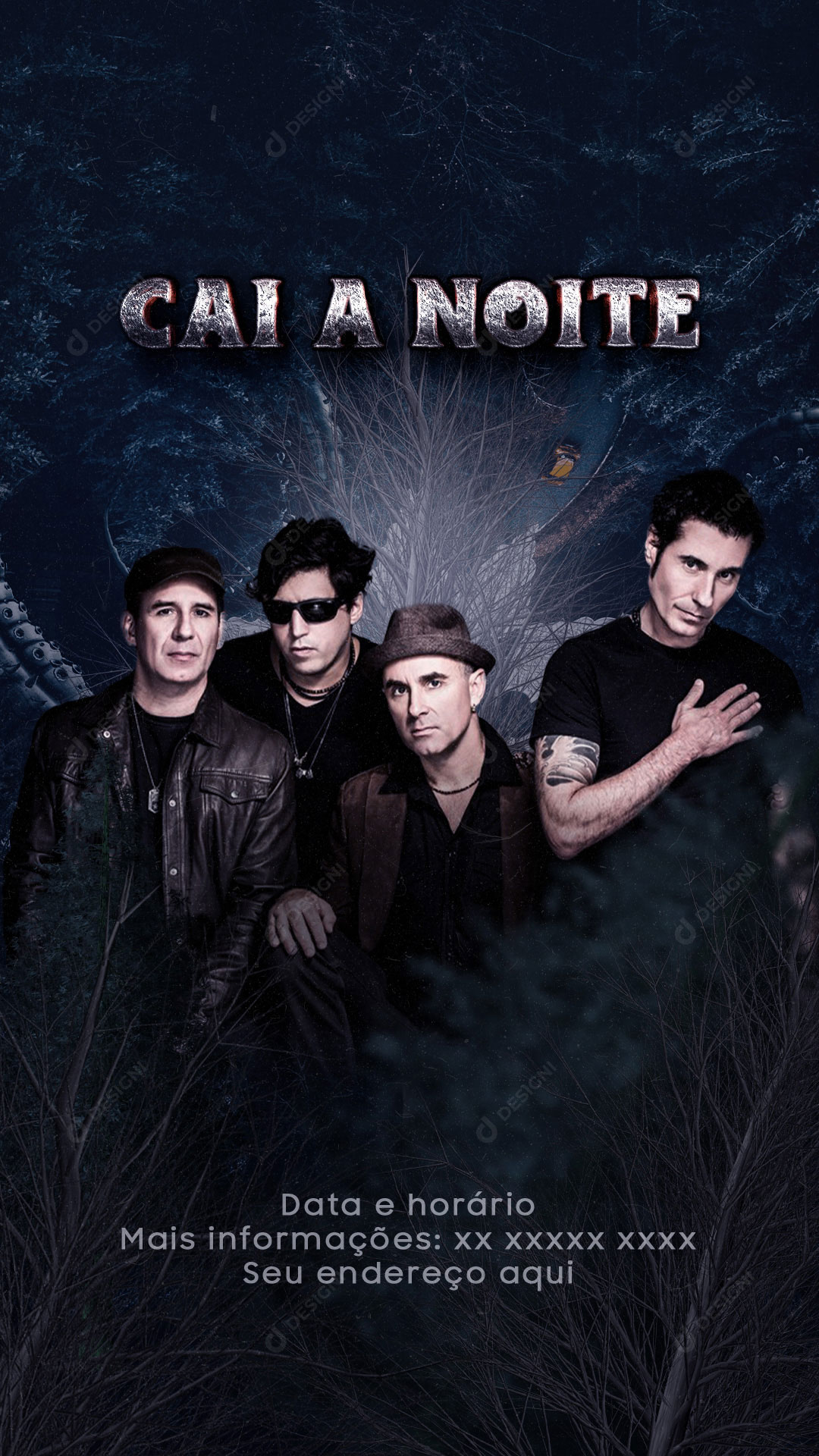 Story Flyer Show Evento Cai a Noite Social Media PSD Editável