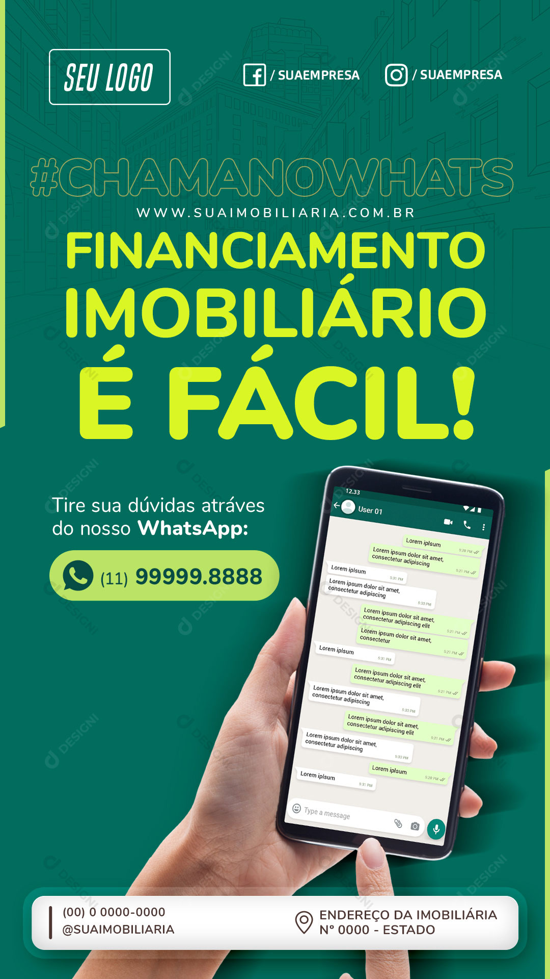 Story Financiamento Imobiliário Social Media PSD Editável