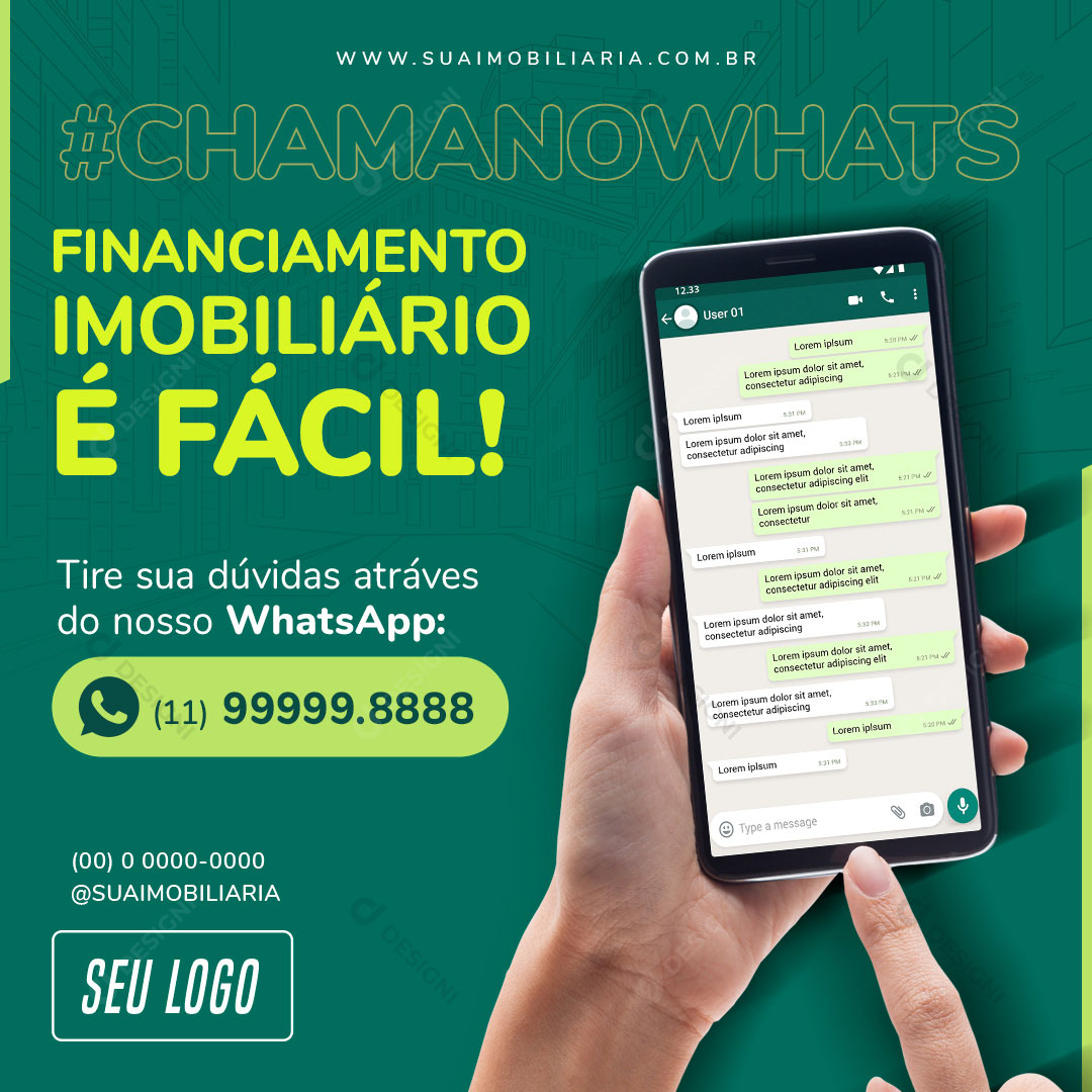 Financiamento Imobiliário Social Media PSD Editável