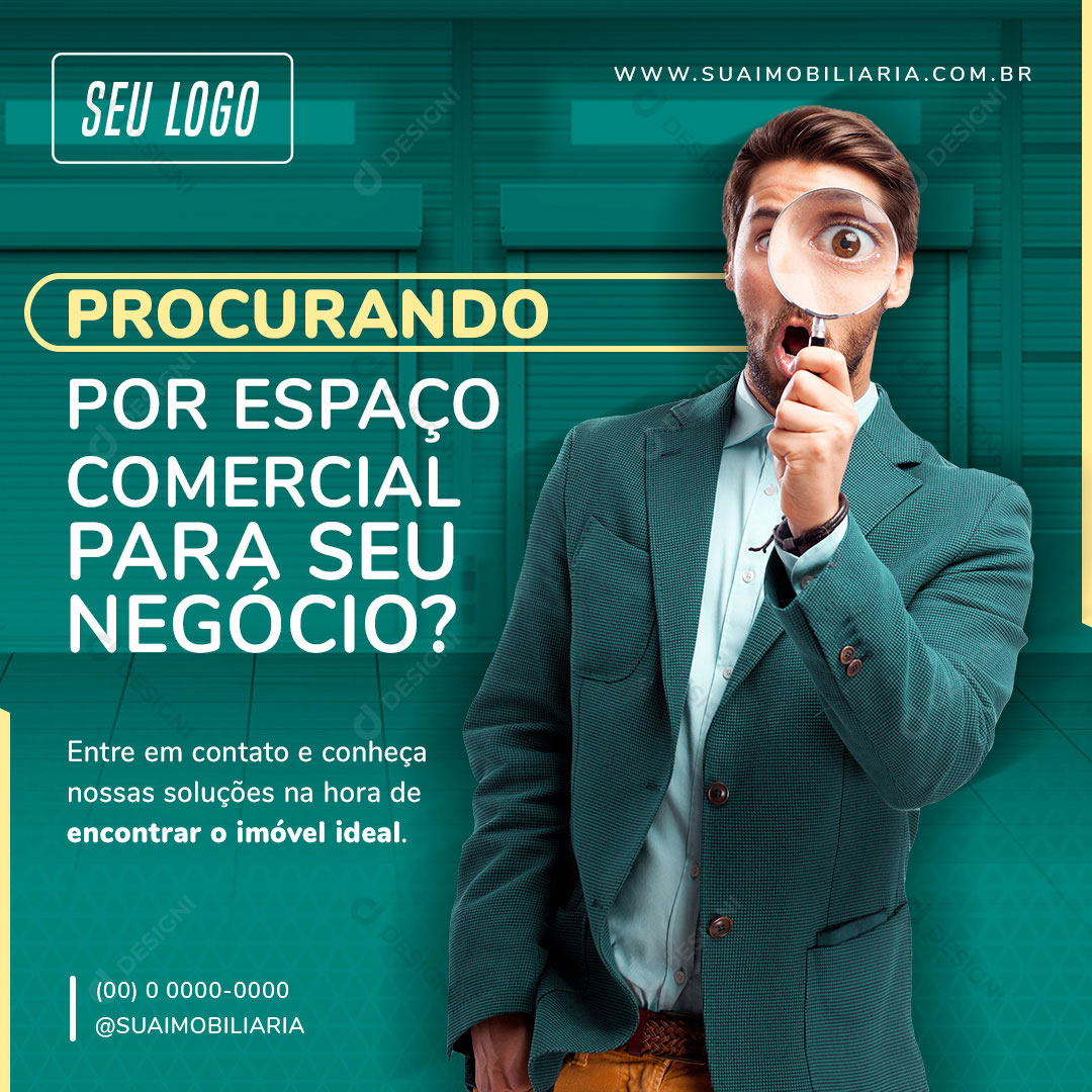 Procurando Por um Espaço Social Media PSD Editável