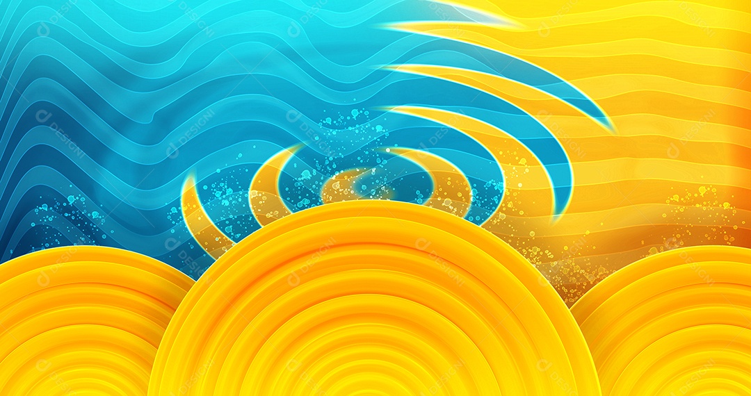 Background Azul e Amarelo JPG