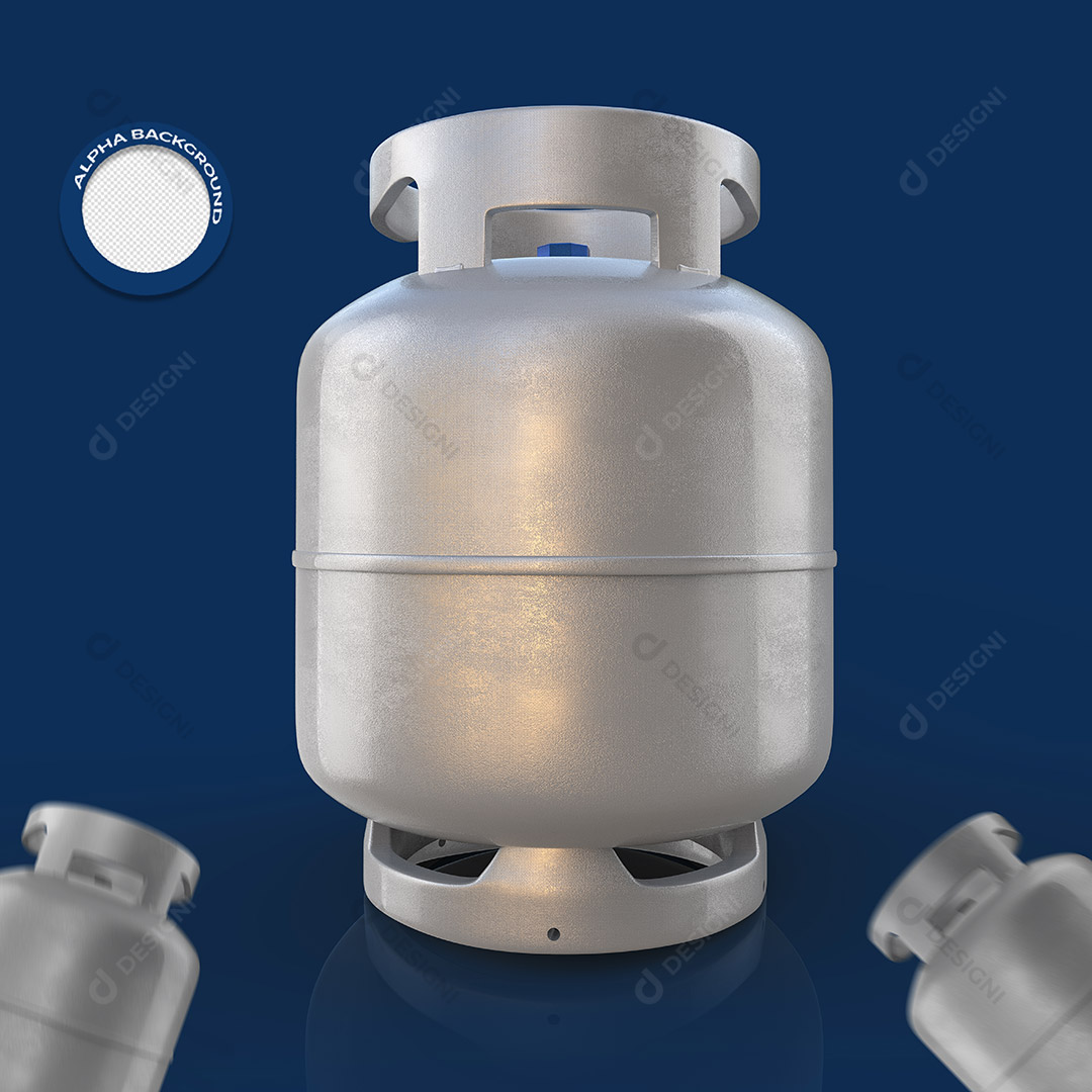 Botijão de Gás de Conzinha Elemento 3D Para Composição