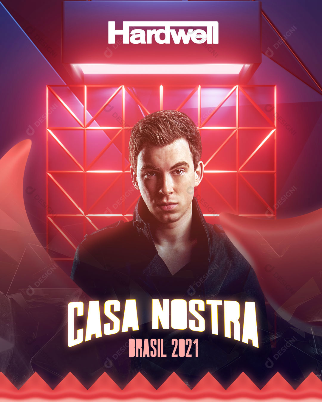 Flyer Show Evento Artista Hardewell Social Media PSD Editável