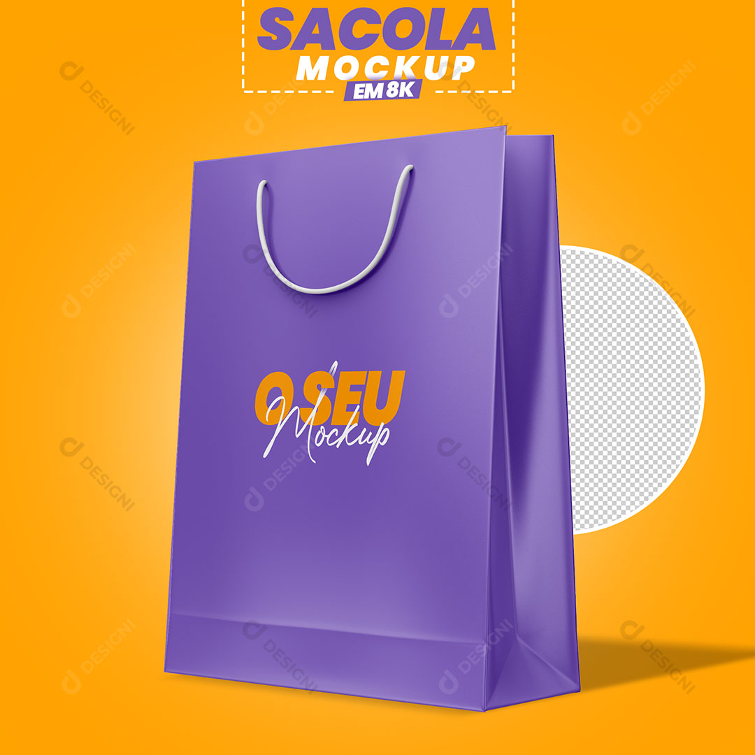 Mockup Sacola 8K PSD Editável