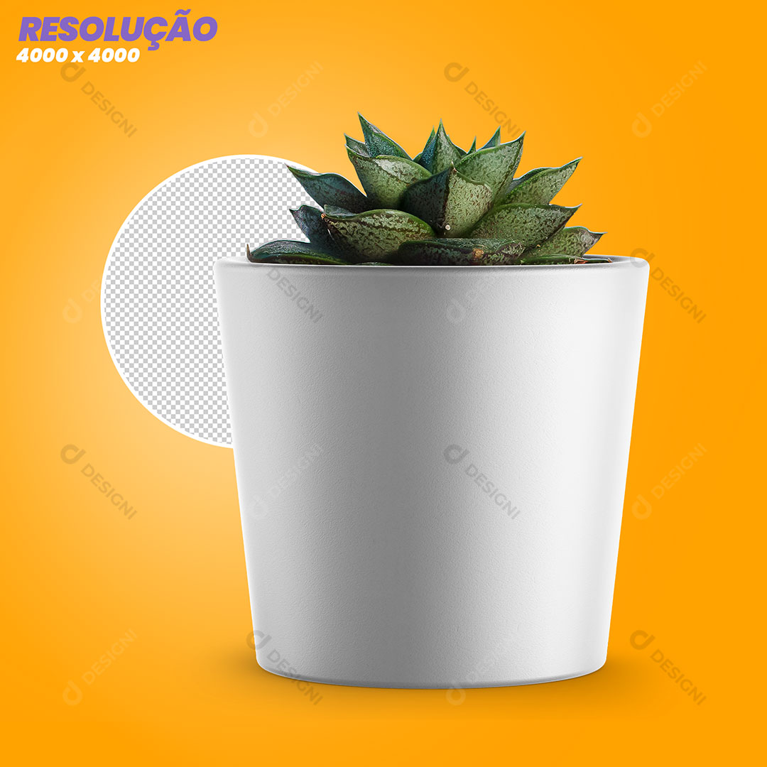 Vaso Com Planta Elemento 3D Para Composição PSD