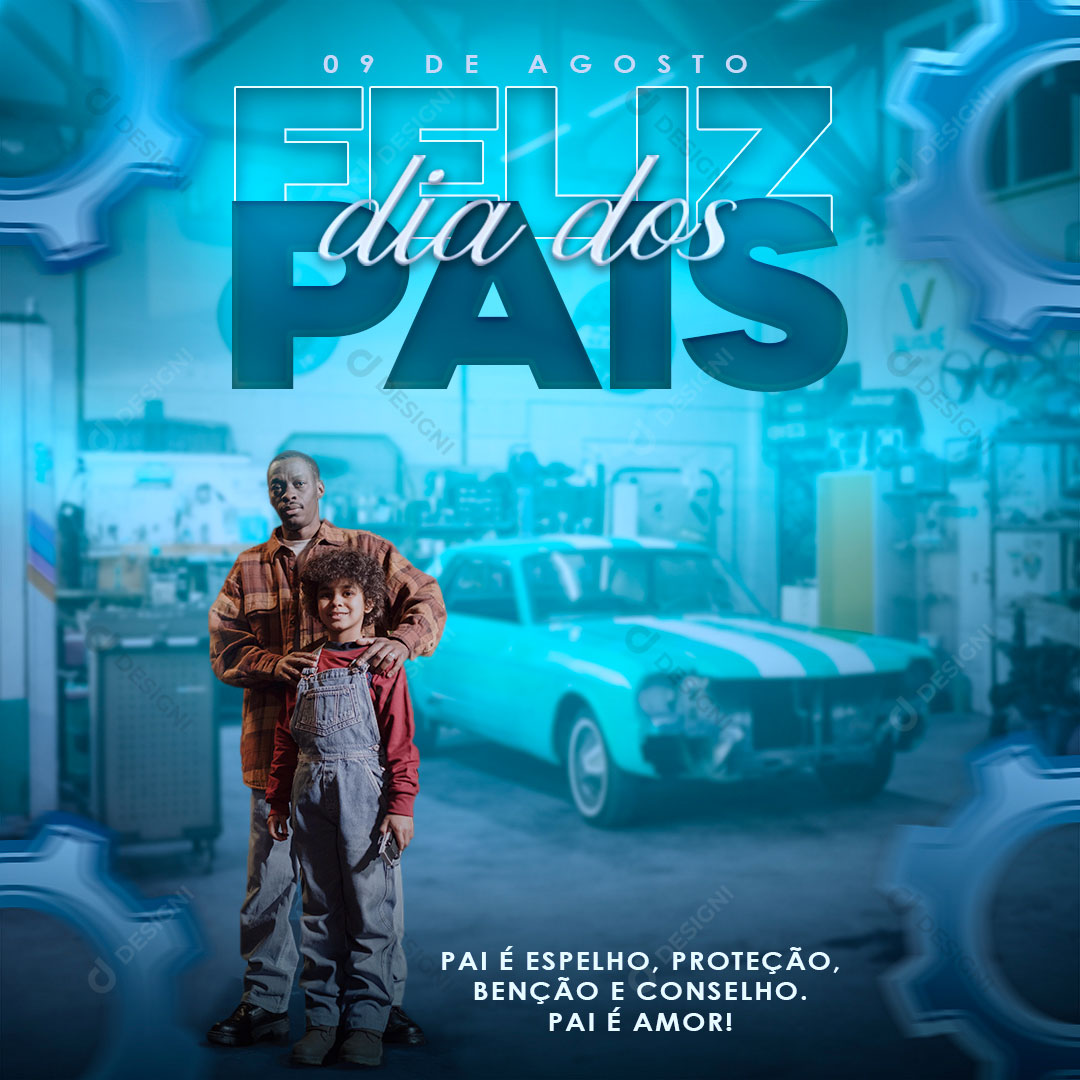 Feliz Dia dos Pais Social Media PSD Editável